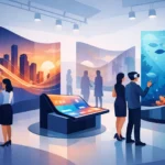 استخدامات الشاشات المرنة في المعارض