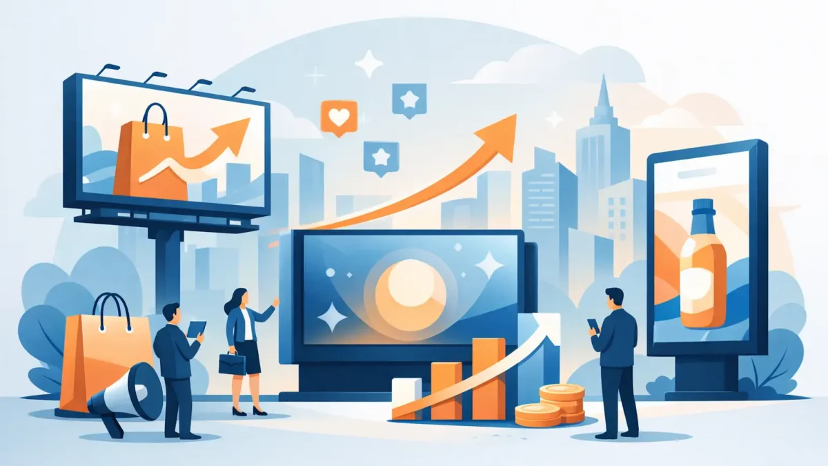 الشاشات الإعلانية وكيف ترفع أثر العلامة