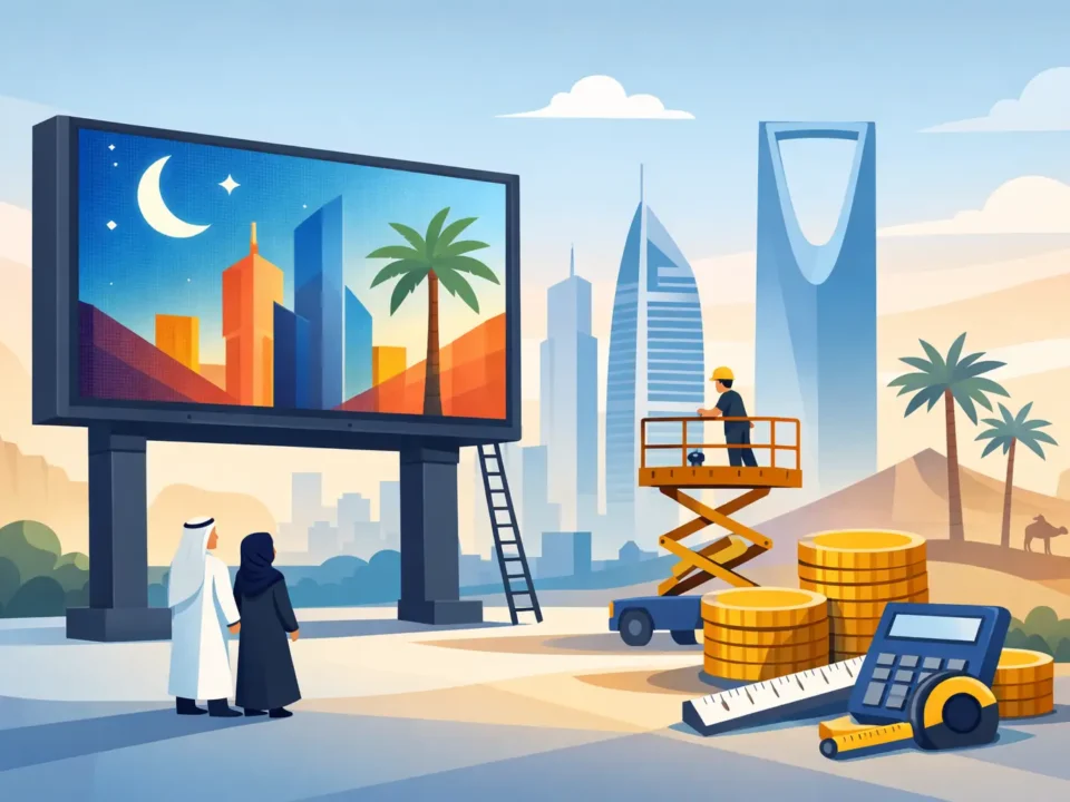 سعر متر شاشة ليد خارجية في السعودية