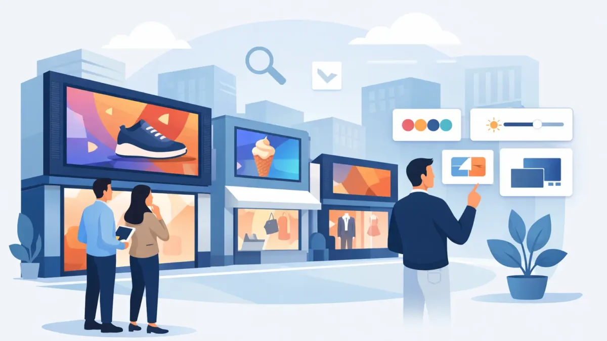 شاشات ليد للمحلات التجارية: كيف تختارها