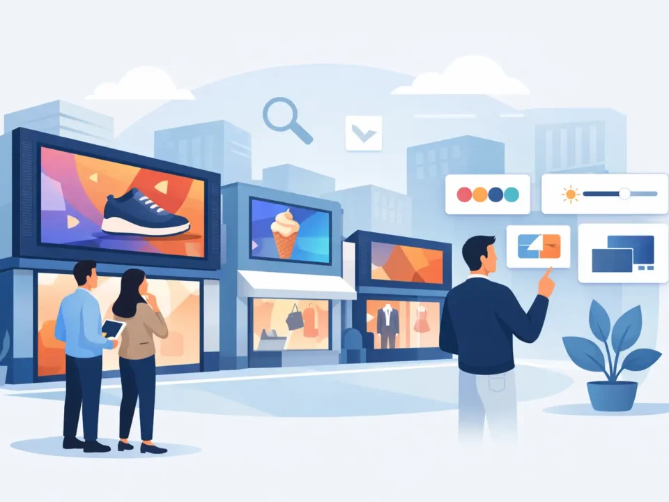 شاشات ليد للمحلات التجارية: كيف تختارها