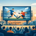 شاشات مباريات كبيرة للفعاليات والمساحات