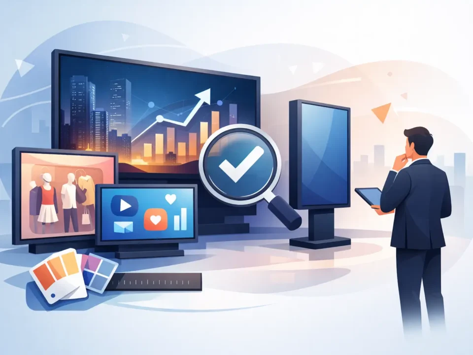 مقاسات شاشات الليد التجارية وكيف تختارها