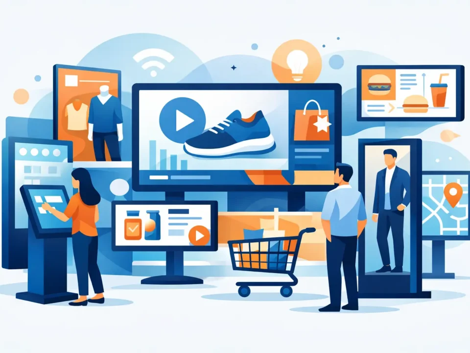 10 retail digital signage ideas للمتاجر