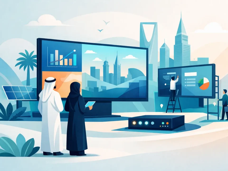أفضل حلول شاشات ليد للمؤسسات في السعودية
