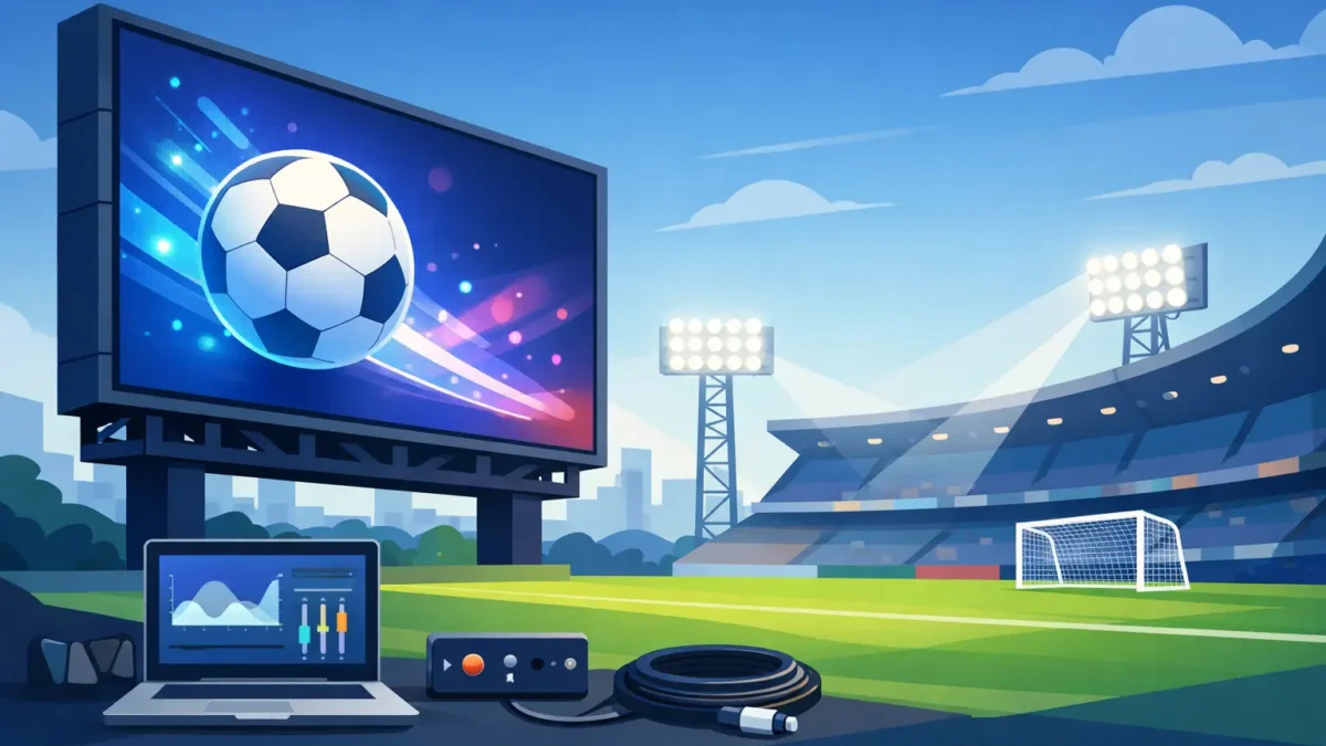 متطلبات شاشات LED للملاعب