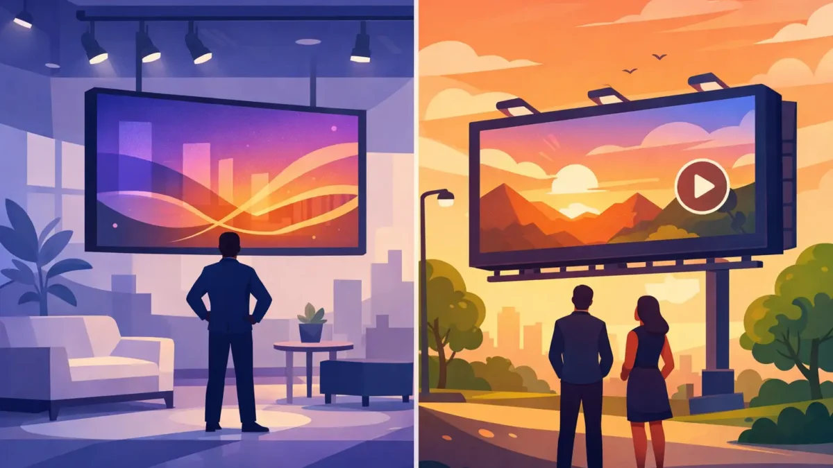 Indoor Versus Outdoor LED: أيهما أنسب؟