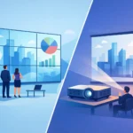 Video Wall vs Projector: أيهما أفضل للأعمال؟