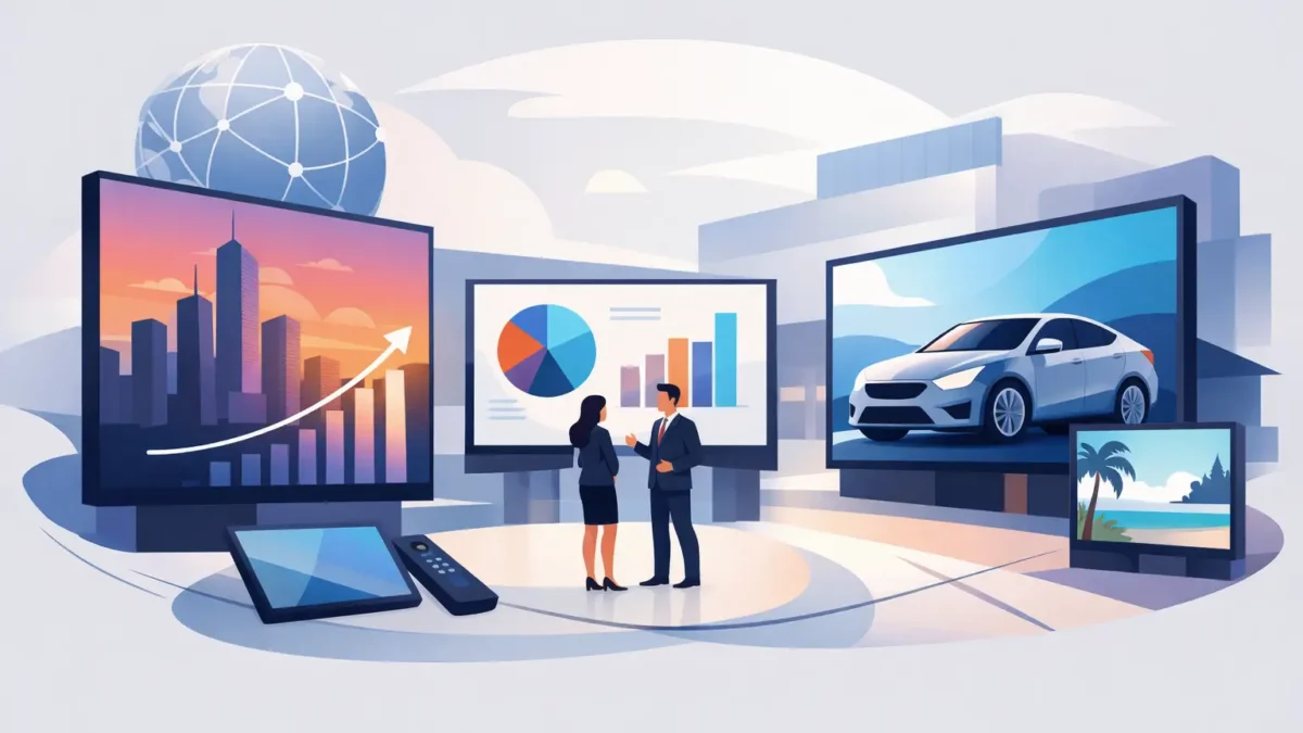 حلول الشاشات التجارية LED التي تصنع الفرق