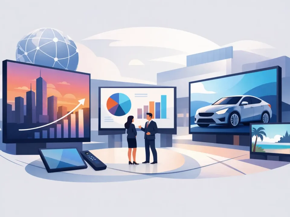 حلول الشاشات التجارية LED التي تصنع الفرق