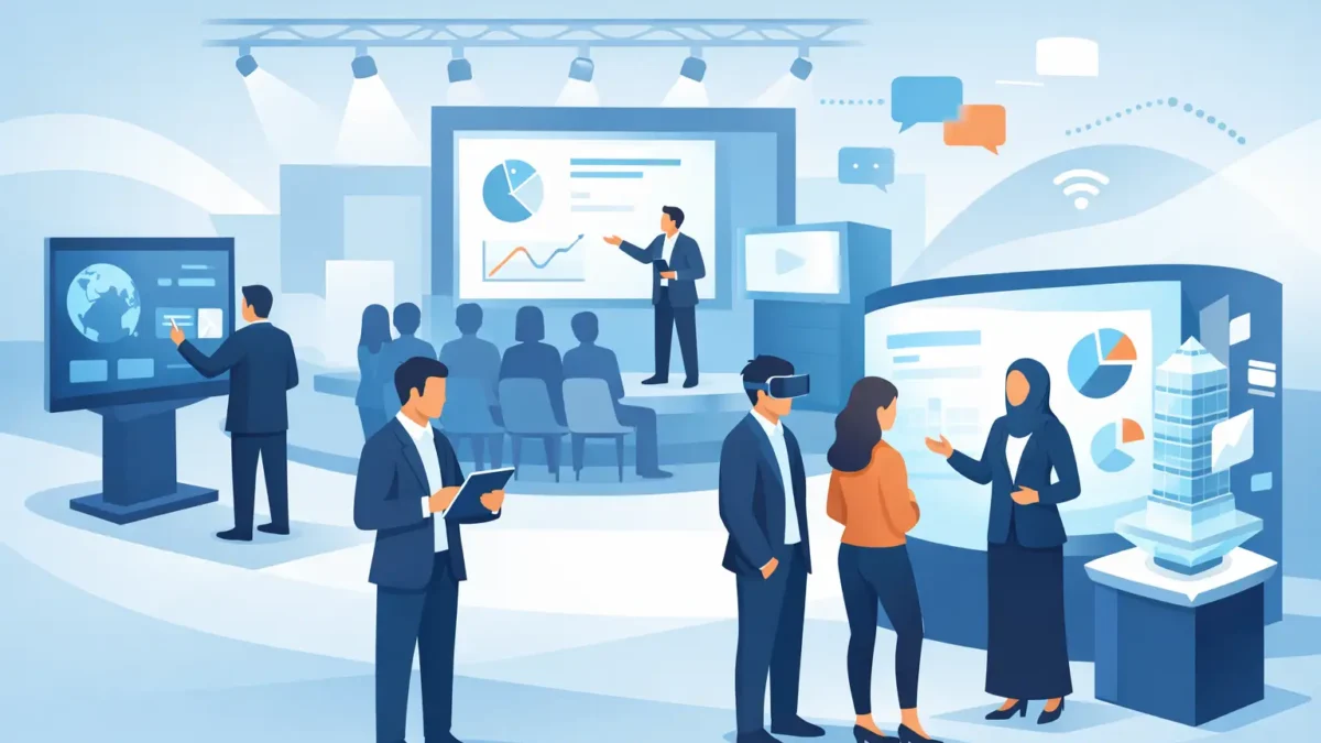 حلول عرض رقمية للمعارض ترفع أثر المشاركة