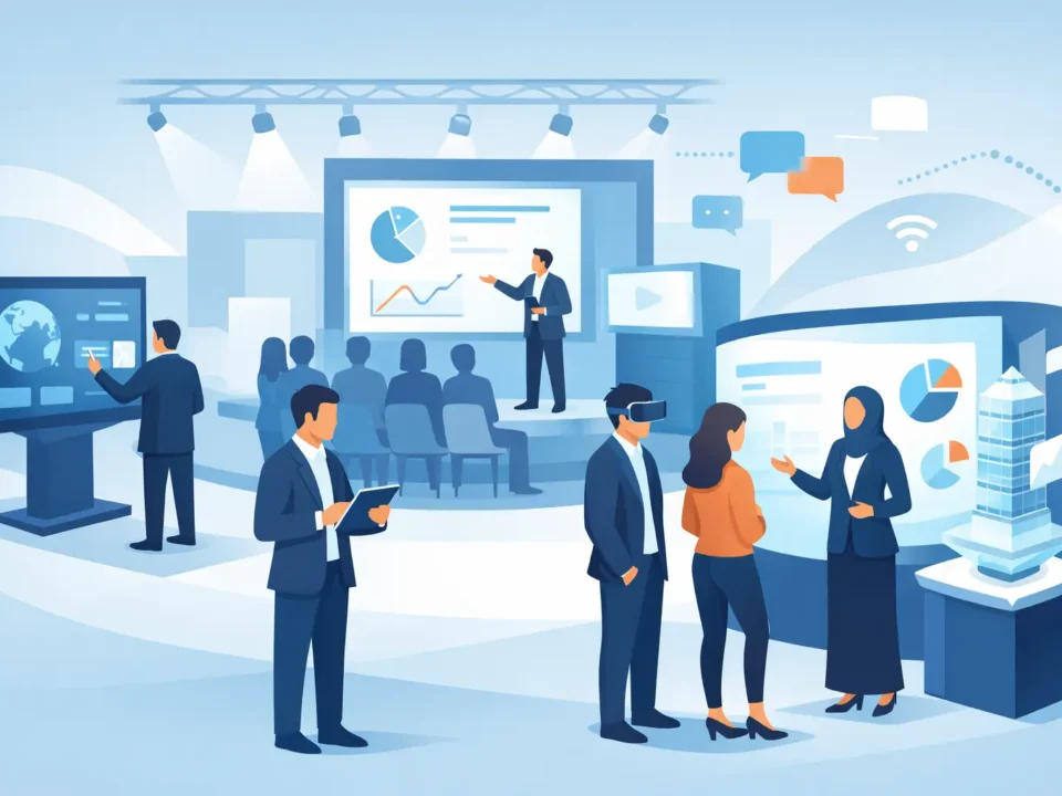 حلول عرض رقمية للمعارض ترفع أثر المشاركة