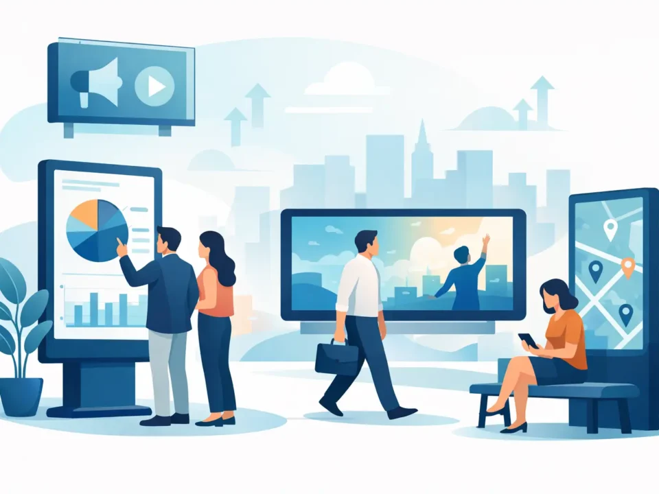 لوحات رقمية للمساحات العامة ترفع التأثير