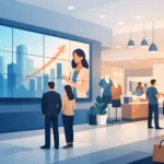 جدار فيديو رقمي يرفع أثر مساحتك التجارية