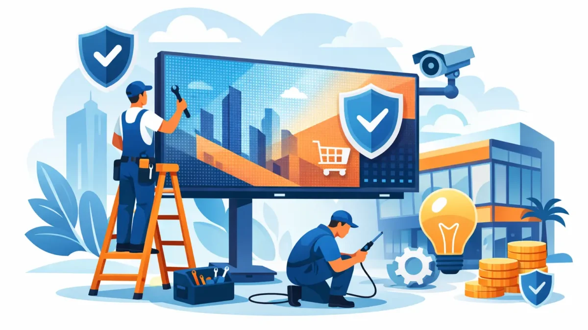 صيانة شاشات ليد تجارية تحمي استثمار منشأتك