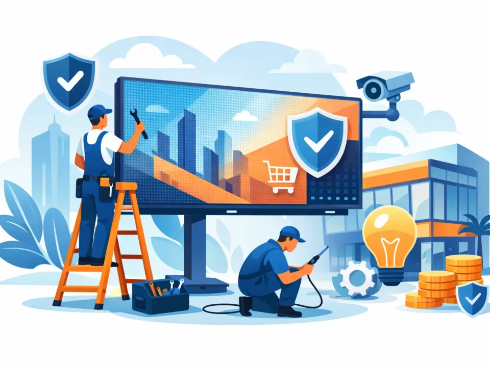 صيانة شاشات ليد تجارية تحمي استثمار منشأتك